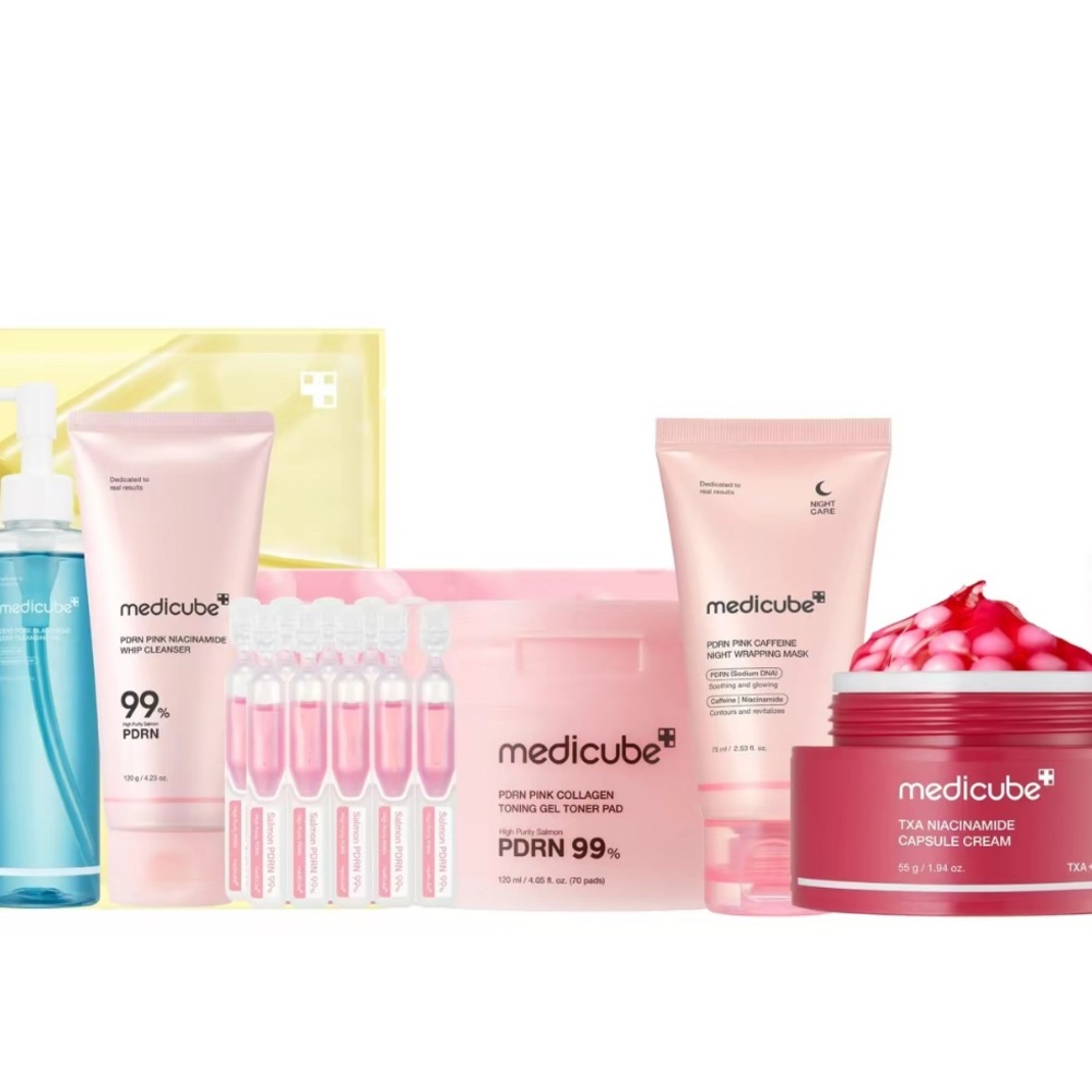 Medicube Pink Skincare Moisturizer Set